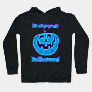 Blue Halloween Pumpkin Hoodie